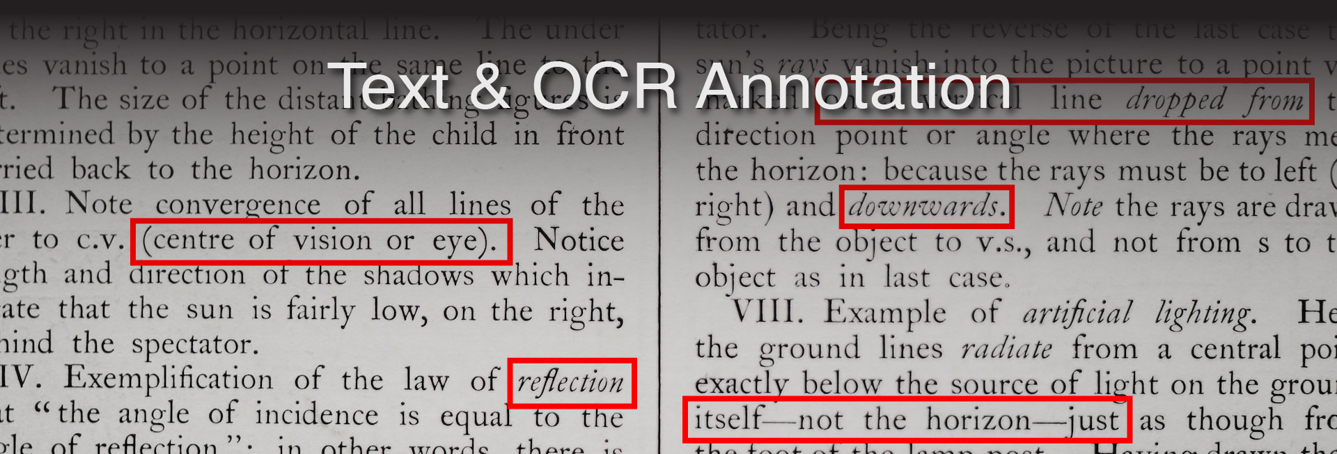 Text OCT annotation